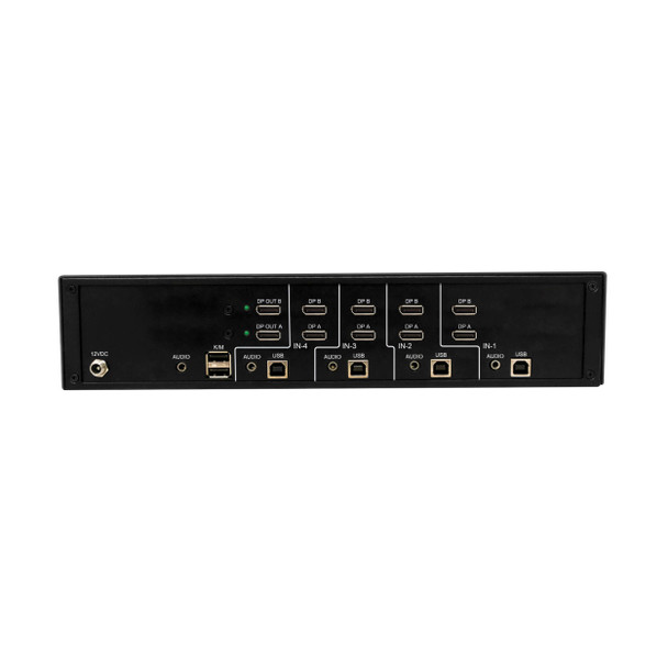 Tripp Lite B002-DP2A4-N4 Secure KVM Switch, 4-Port, Dual Head, DisplayPort to DisplayPort, 4K, NIAP PP4.0, Audio, TAA 037332274281