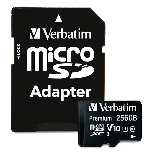 Verbatim Premium 256 GB MicroSDXC Class 10 023942703648