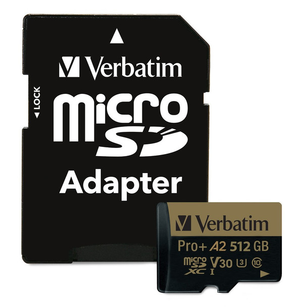 Verbatim Pro Plus 666X 512 GB MicroSDXC Class 10 023942703938