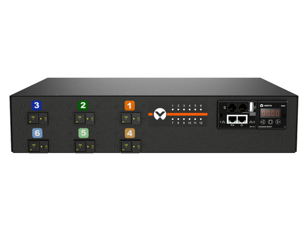 Vertiv Geist MNR3EDR6-12CF18-6PS15B0H10-S power distribution unit (PDU) 12 AC outlet(s) 0U Black