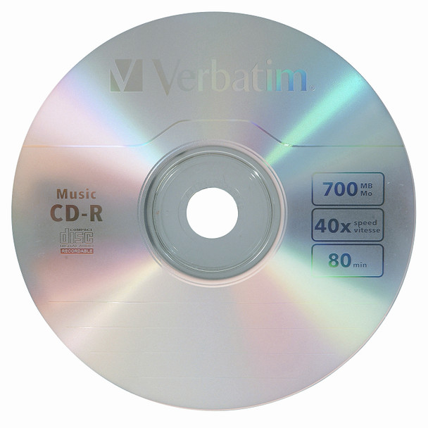 Verbatim 40x Music CD-R Media - 700MB 25 pc(s) 023942961550