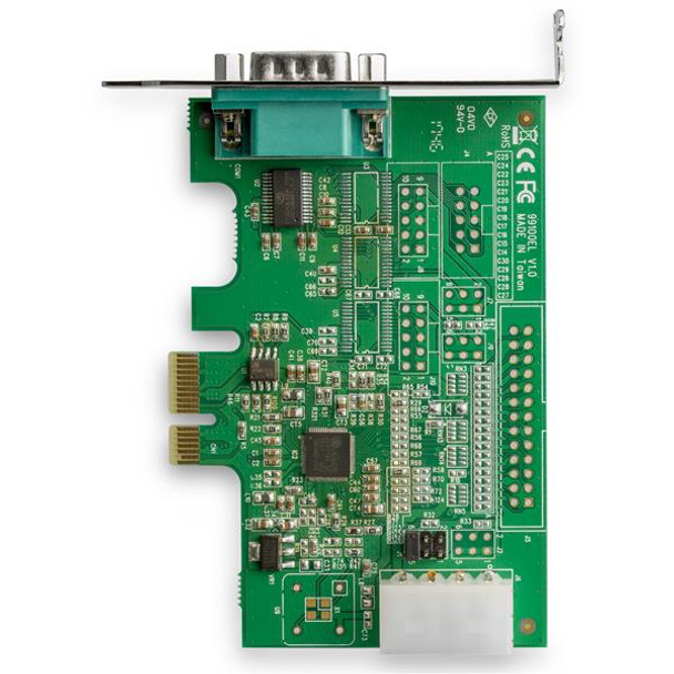 StarTech.com 1-port PCI Express RS232 Serial Adapter Card - PCIe RS232 Serial Host Controller Card - PCIe to Serial DB9 - 16950 UART - Low Profile Expansion Card - Windows & Linux 46856