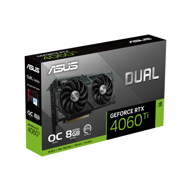 ASUS Dual -RTX4060TI-O8G NVIDIA GeForce RTX 4060 Ti 8 GB GDDR6 197105207264 DUAL-RTX4060TI-O8G