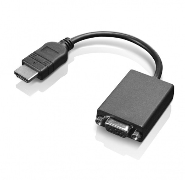 Lenovo HDMI / VGA 0.2 m Black 887037480414 0B47069