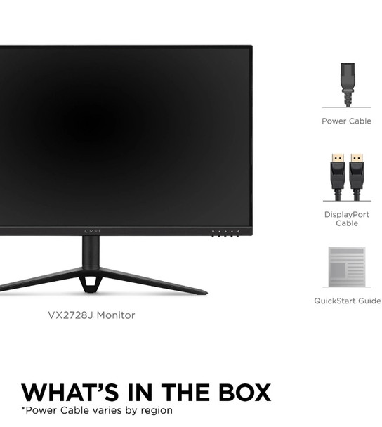 Viewsonic VX Series VX2728J computer monitor 68.6 cm (27") 1920 x 1080 pixels Full HD LED Black 766907019384 VX2728J