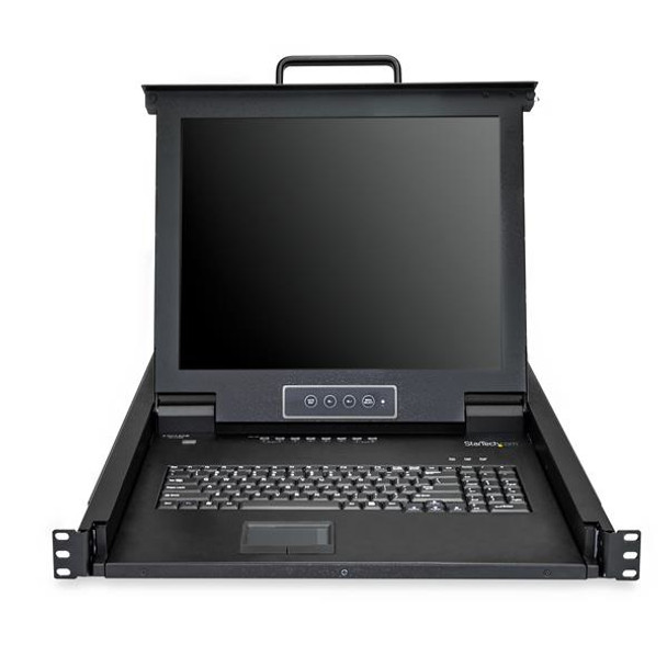 StarTech.com 8 Port Rackmount KVM Console w/ 6ft Cables - Integrated KVM Switch w/ 17" LCD Monitor - Fully Featured 1U LCD KVM Drawer- OSD KVM - Durable 50,000 MTBF - USB + VGA Support 46905