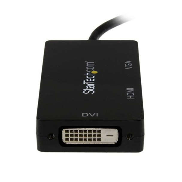 StarTech.com Travel A/V Adapter: 3-in-1 Mini DisplayPort to VGA DVI or HDMI Converter 46994