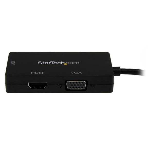 StarTech.com Travel A/V Adapter: 3-in-1 Mini DisplayPort to VGA DVI or HDMI Converter 46994