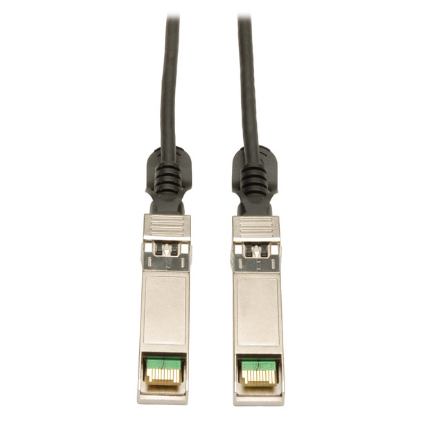 Tripp Lite SFP+ 10Gbase-CU Passive Twinax Copper Cable, SFP-H10GB-CU3M Compatible, Black, 3M 47176