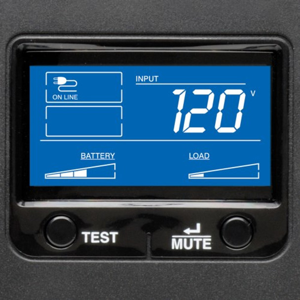 Tripp Lite OmniSmart LCD 120V 1500VA 810W Line-Interactive UPS, Tower, LCD display, USB port 47268