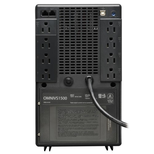 Tripp Lite OmniVS 120V 1500VA 940W Line-Interactive UPS, Tower, USB port 47274