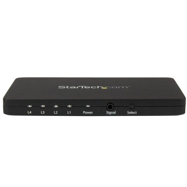 StarTech.com 4-Port HDMI automatic video switch w/ aluminum housing and MHL support – 4K 30Hz 47295