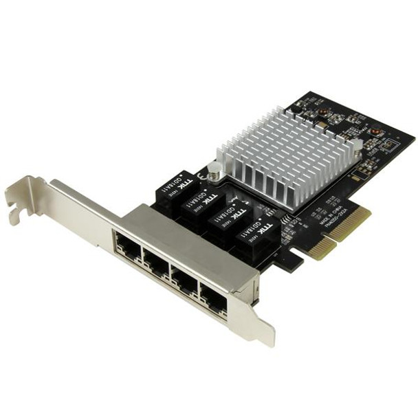 StarTech.com 4-Port Gigabit Ethernet Network Card - PCI Express, Intel I350 NIC 47332