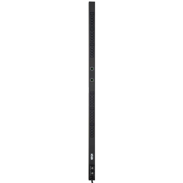 Tripp Lite 5/5.8kW Single-Phase Metered PDU, 208/240V Outlets (6-C19 & 24-C13), L6-30P, 10ft Cord, 0U Vertical 47360