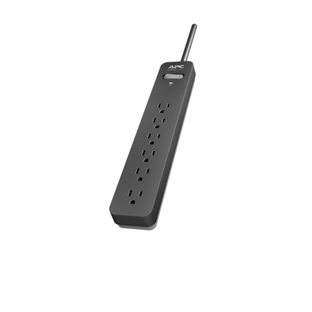 APC PE610 surge protector Black, Grey 6 AC outlet(s) 3.05 m 47486