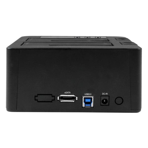 StarTech.com eSATA / USB 3.0 Hard Drive Duplicator Dock – Standalone HDD Cloner with SATA 6Gbps for fast-speed duplication 47491