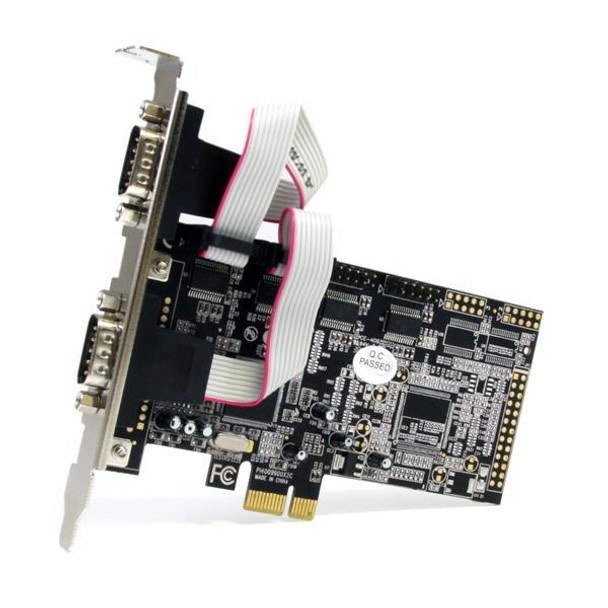StarTech.com 4 Port Native PCI Express RS232 Serial Adapter Card with 16550 UART 47509