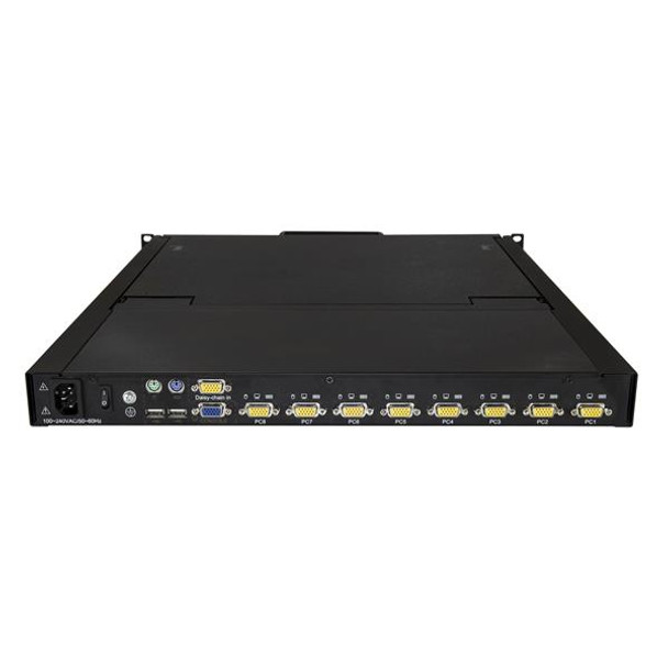 StarTech.com 8 Port Rackmount KVM Console w/ 6ft Cables - Integrated KVM Switch w/ 19" LCD Monitor - Fully Featured 1U LCD KVM Drawer- OSD KVM - Durable 50,000 MTBF - USB + VGA Support 47514