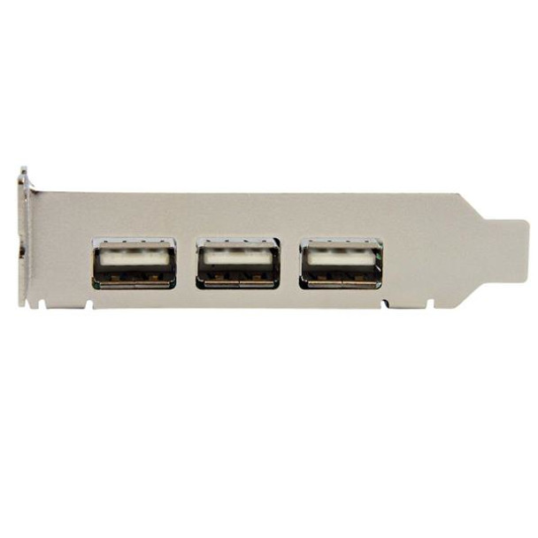 StarTech.com 4 Port PCI Express Low Profile High Speed USB Card 47516
