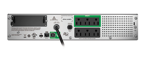 APC SMT750RM2UC uninterruptible power supply (UPS) Line-Interactive 750 VA 500 W 6 AC outlet(s) 47597