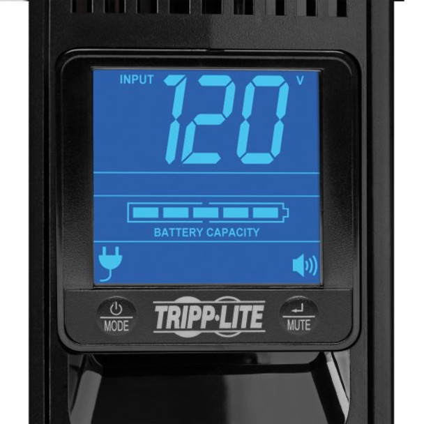 Tripp Lite SmartPro LCD 120V 1500VA 900W Line-Interactive UPS, Extended Run, 2U Rack/Tower, LCD Display, USB, DB9 Serial 47602