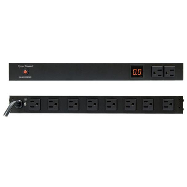 Cyberpower Systems PDU15M2F8R CYBERPOWER 15A METERED PDU 1U 10 OUT 5-15R 649532901920