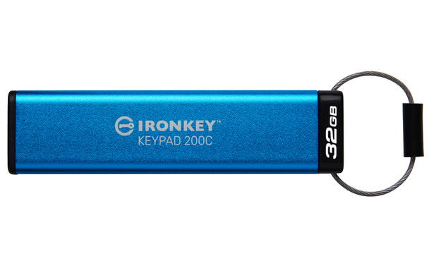 Kingston Technology IKKP200C/32GB KINGSTON 32GB USB-C IRONKEY KEYPAD 200C, FIPS 140-3 LVL 3 (PENDING) AES-256 740617336634