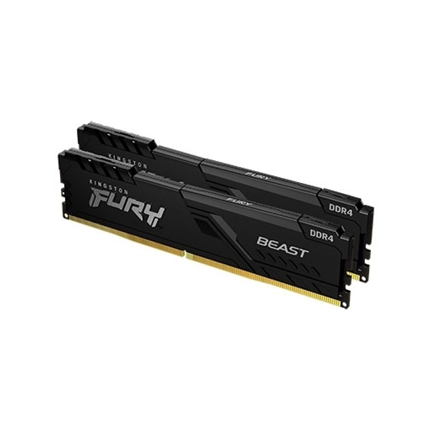 Kingston Technology KF432C16BBK2/32 KINGSTON 32GB 3200MHZ DDR4 CL16 DIMM (KIT OF 2) FURY BEAST BLACK 740617319842