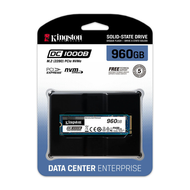 Kingston Technology SEDC1000BM8/960G KINGSTON 960G DC1000B M.2 2280 ENTERPRISE NVME SSD 740617315349