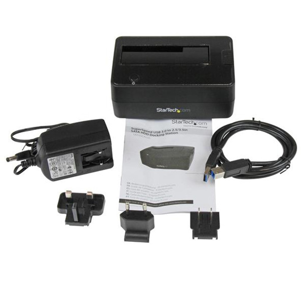 StarTech.com USB 3.0 to SATA Hard Drive Docking Station for 2.5/3.5 HDD 47695