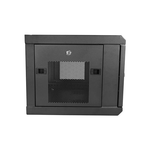 StarTech.com 2 Post 6U 19" Wall Mount Network Cabinet - 15" Deep Locking IT Switch Depth Enclosure - Vented Computer/Electronics Equipment Data Rack w/Shelf & Hook & Loop Tape /Assembled 47798