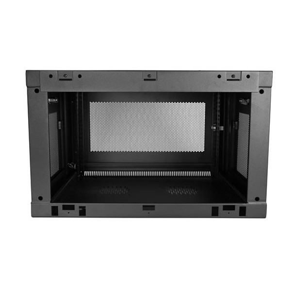 StarTech.com 2 Post 6U 19" Wall Mount Network Cabinet - 15" Deep Locking IT Switch Depth Enclosure - Vented Computer/Electronics Equipment Data Rack w/Shelf & Hook & Loop Tape /Assembled 47798