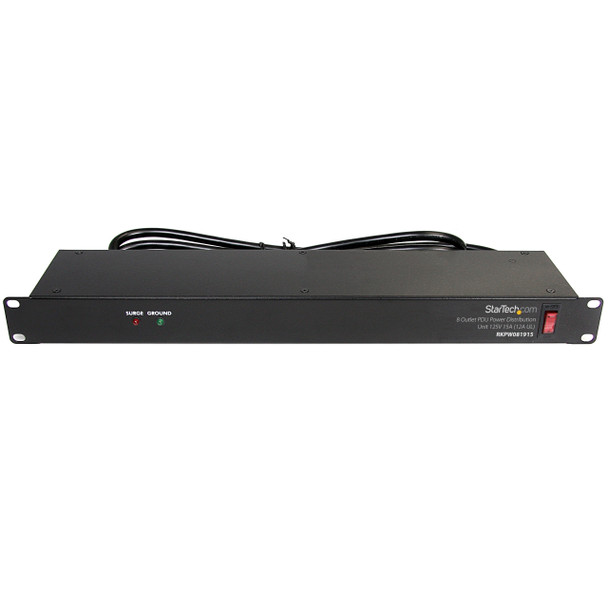 StarTech.com Rackmount PDU with 8 Outlets and Surge Protection - 1U 47803