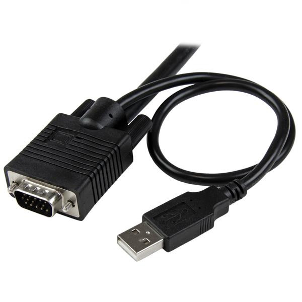 StarTech.com 2 Port USB VGA Cable KVM Switch - USB Powered with Remote Switch 47821