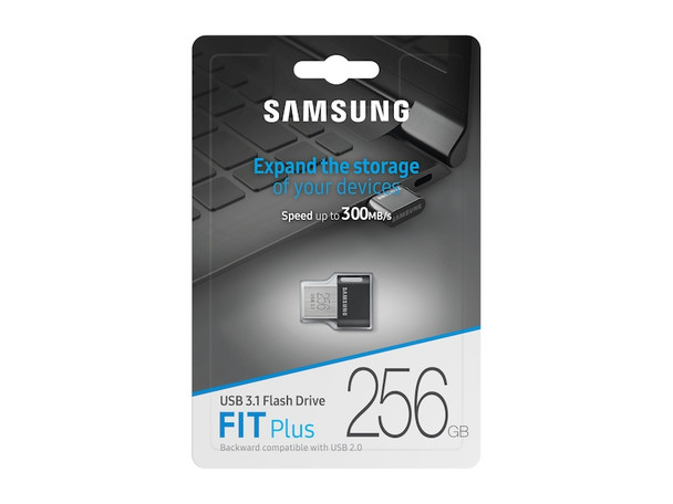 Samsung MUF-256AB/AM SAMSUNG FIT PLUS 256GB USB 3.1 FLASH DRIVE 887276265940