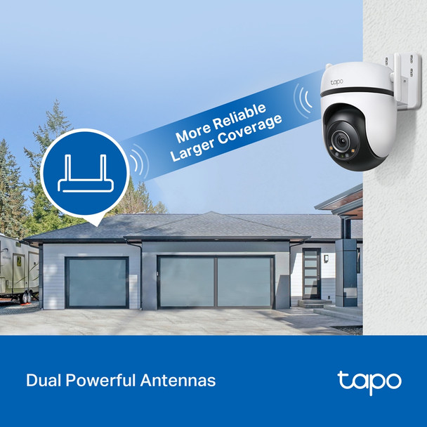 TP-Link Camera Tapo C520WS Outdoor Pan/Tilt Security Wi-Fi Camera 2K 2.4GHz IP66 Retail