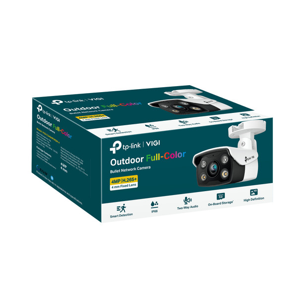 TP-Link CM VIGI C340(2.8mm) 4MP FullColor Turret Network Camera PoE 12V Retail