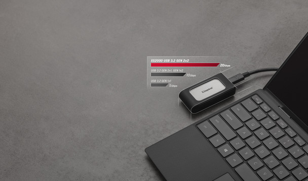 Kingston SSD SXS2000 2000G 2000GB XS2000 PORTABLE SSD USB3.2 Gen 2x2 Retail