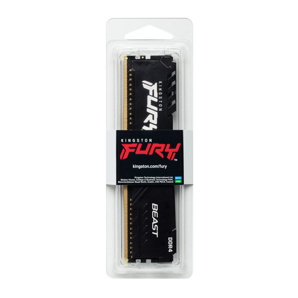 Kingston Technology KF432C16BB/8 KINGSTON 8GB 3200MHZ DDR4 CL16 DIMM FURY BEAST BLACK 740617319910