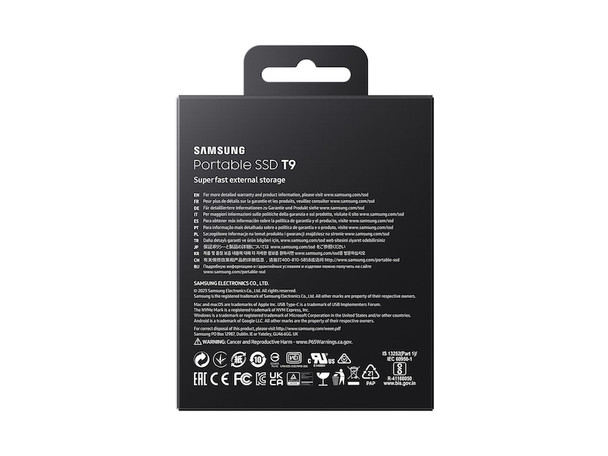 Samsung MU-PG2T0B/AM SAMSUNG USB 3.2 GEN. 2 T9 2TB PORTABLE SSD - BLACK 887276664538