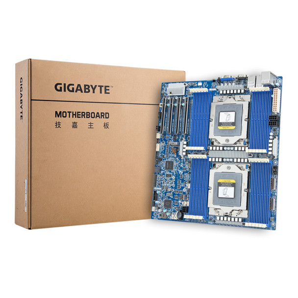 Gigabyte MB MZ73-LM0 SoC AMD EPYC9004 LGA6096 DDR5 E-ATX Like Brown Box