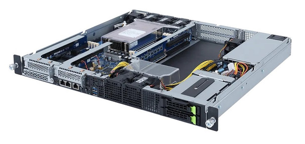 Gigabyte Server E152-ZE0 1U AMD EPYC7003 DDR4 2x2.5 hot-swappable 800Watts Brown Box
