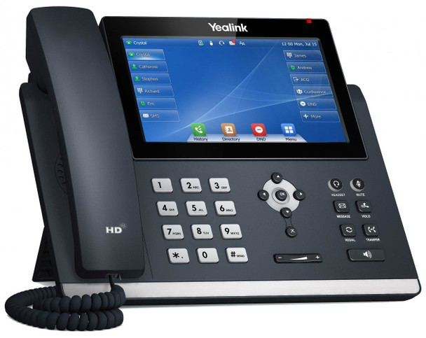 Yealink Phone 1301204 SIP-T48U SIP Phone 7 Touch Screen 2xUSB/Wi-Fi/Bluetooth Retail