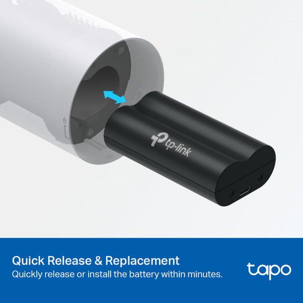 TP-Link Battery Tapo A100 Tapo Battery Pack 3.6V 6700mAh 24.12Wh 1xMicro USB