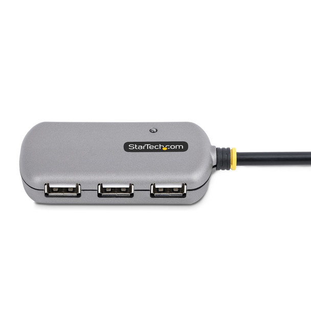 StarTech.com USB Extender Hub, 24m USB 2.0 Extension Cable with 4-Port USB-A Hub, Active/Bus Powered USB Repeater Cable, Optional 10W Power Supply Included, ESD Protection 65030897280