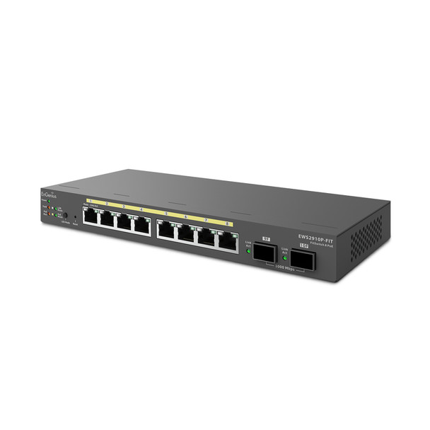 EnGenius SWT EWS2910P-FIT 8PT Fit L2 Plus Managed Gigabit PoE Switch Retail