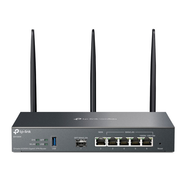 TP-Link RT ER706W Omada AX3000 Wi-Fi 6 Gigabit VPN Router Retail