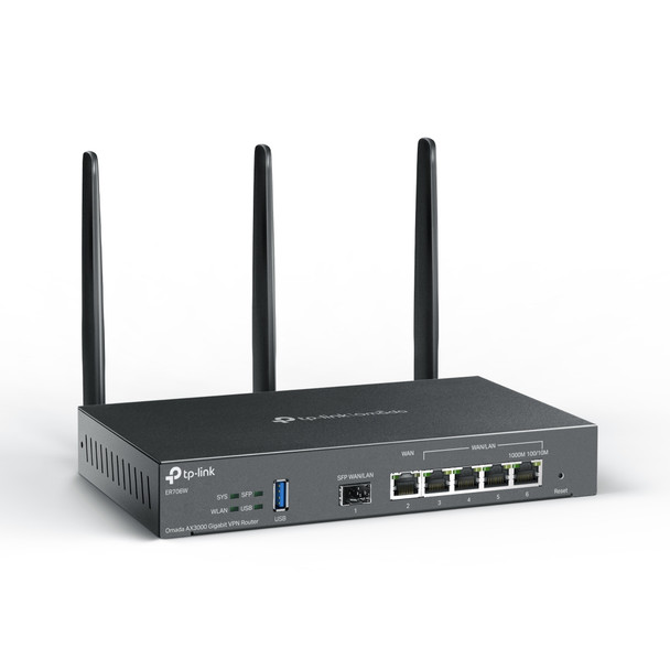 TP-Link RT ER706W Omada AX3000 Wi-Fi 6 Gigabit VPN Router Retail