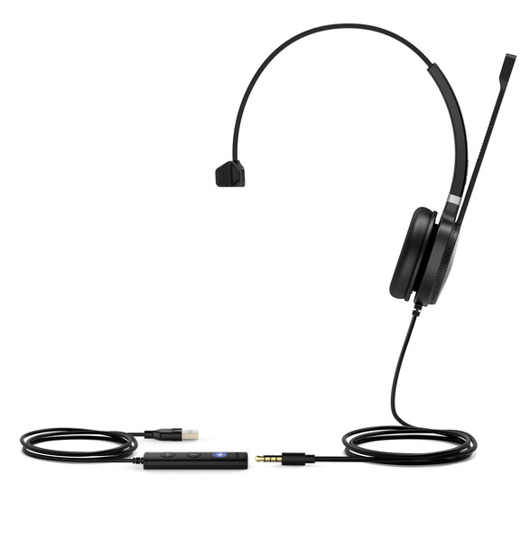 Yealink Headset 1308015 UH36 Mono UC USB Wired Noise-canceling microphone RTL