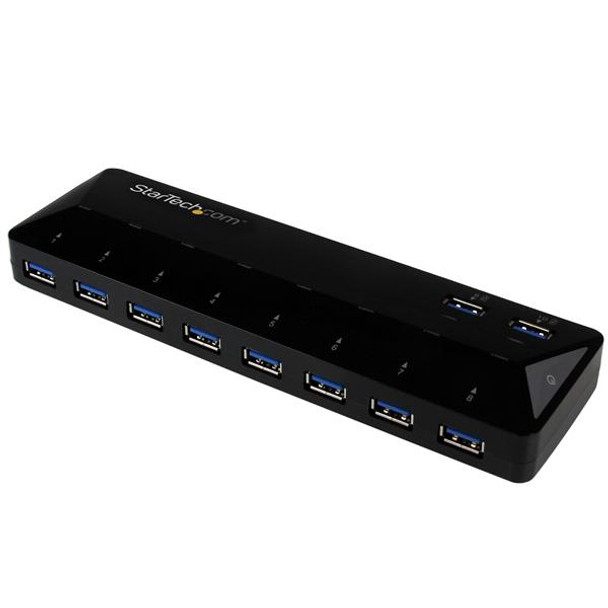 StarTech.com 10-Port USB 3.0 Hub with Charge and Sync Ports - 2 x 1.5A Ports 48211